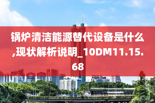 锅炉清洁能源替代设备是什么,现状解析说明_10DM11.15.68