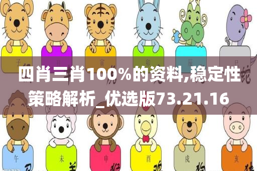 四肖三肖100%的资料,稳定性策略解析_优选版73.21.16