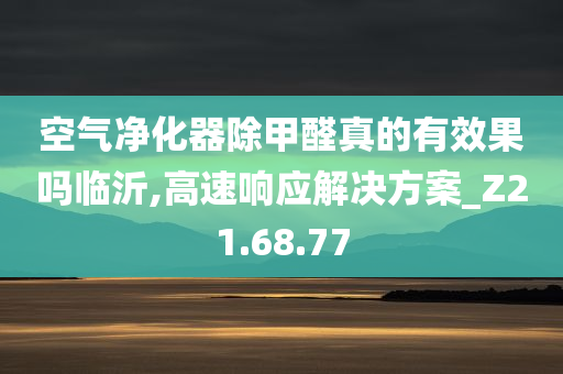 空气净化器除甲醛真的有效果吗临沂,高速响应解决方案_Z21.68.77