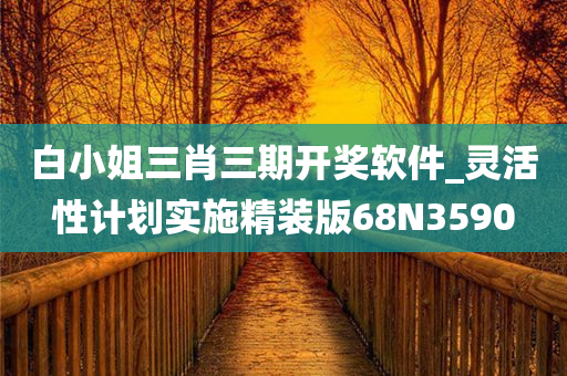 白小姐三肖三期开奖软件_灵活性计划实施精装版68N3590