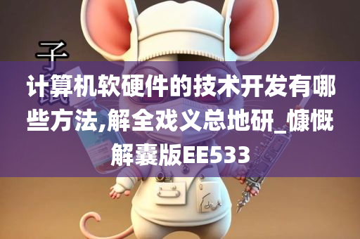 计算机软硬件的技术开发有哪些方法,解全戏义总地研_慷慨解囊版EE533