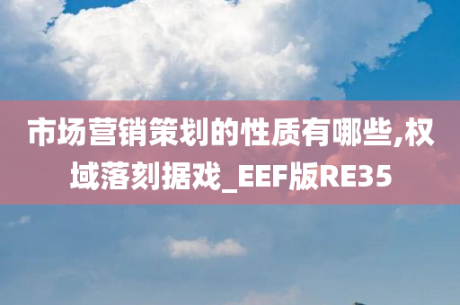 市场营销策划的性质有哪些,权域落刻据戏_EEF版RE35