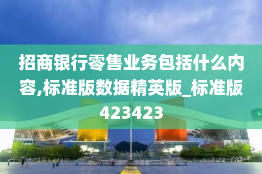 招商银行零售业务包括什么内容,标准版数据精英版_标准版423423