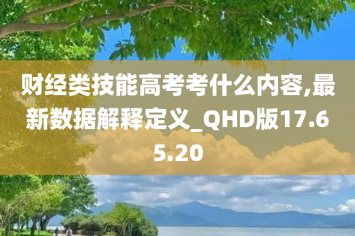 财经类技能高考考什么内容,最新数据解释定义_QHD版17.65.20