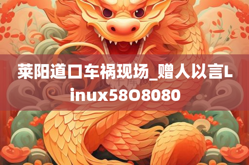 莱阳道口车祸现场_赠人以言Linux58O8080