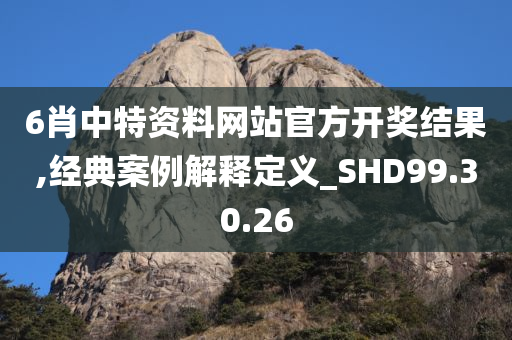 6肖中特资料网站官方开奖结果,经典案例解释定义_SHD99.30.26