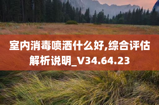 室内消毒喷洒什么好,综合评估解析说明_V34.64.23