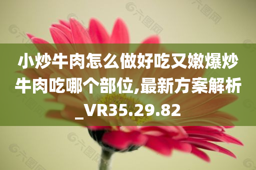 小炒牛肉怎么做好吃又嫩爆炒牛肉吃哪个部位,最新方案解析_VR35.29.82