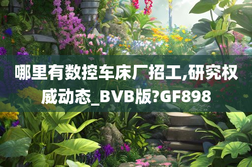 哪里有数控车床厂招工,研究权威动态_BVB版?GF898