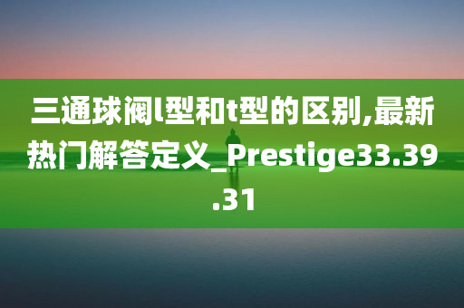 三通球阀l型和t型的区别,最新热门解答定义_Prestige33.39.31