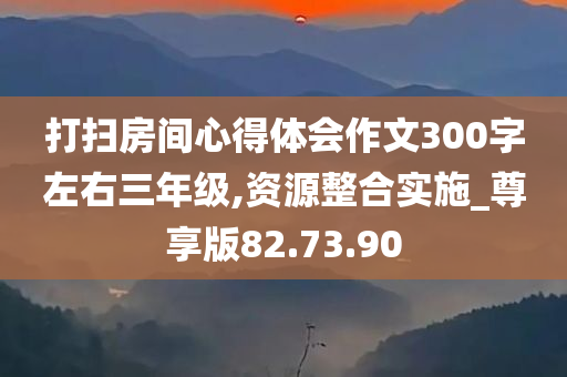 打扫房间心得体会作文300字左右三年级,资源整合实施_尊享版82.73.90