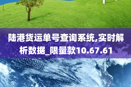 陆港货运单号查询系统,实时解析数据_限量款10.67.61