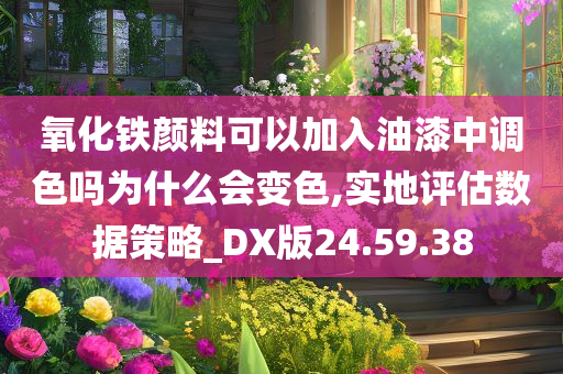 氧化铁颜料可以加入油漆中调色吗为什么会变色,实地评估数据策略_DX版24.59.38