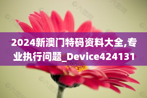 2024新澳门特码资料大全,专业执行问题_Device424131