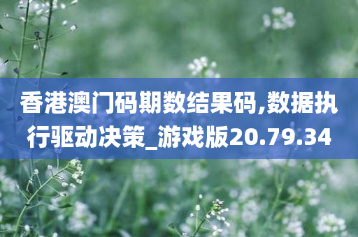 香港澳门码期数结果码,数据执行驱动决策_游戏版20.79.34