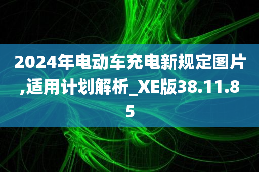 2024年电动车充电新规定图片,适用计划解析_XE版38.11.85