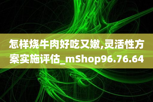 怎样烧牛肉好吃又嫩,灵活性方案实施评估_mShop96.76.64