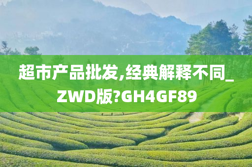 超市产品批发,经典解释不同_ZWD版?GH4GF89