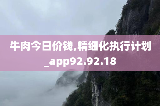 牛肉今日价钱,精细化执行计划_app92.92.18