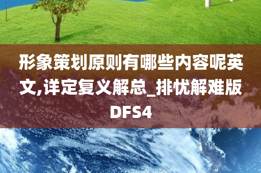 形象策划原则有哪些内容呢英文,详定复义解总_排忧解难版DFS4