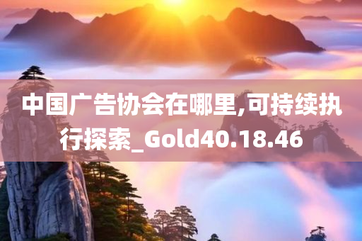 中国广告协会在哪里,可持续执行探索_Gold40.18.46