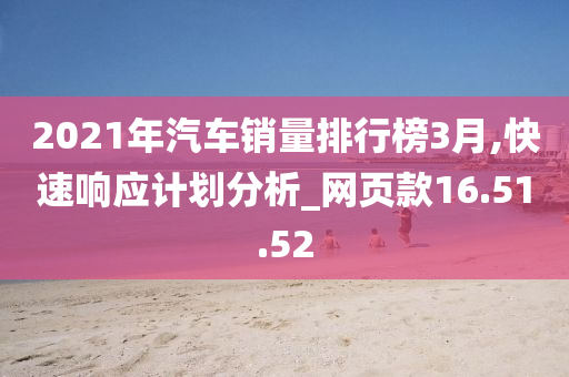 2021年汽车销量排行榜3月,快速响应计划分析_网页款16.51.52