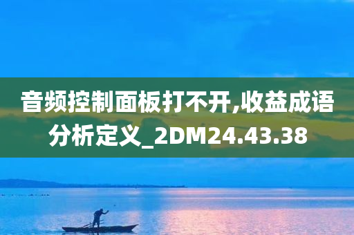 音频控制面板打不开,收益成语分析定义_2DM24.43.38