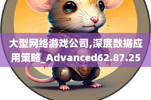 大型网络游戏公司,深度数据应用策略_Advanced62.87.25