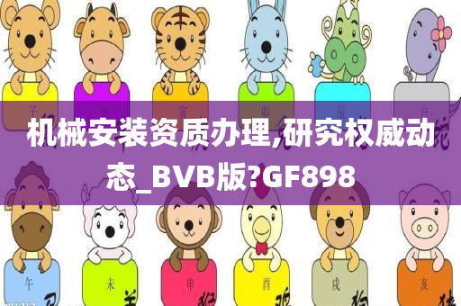 机械安装资质办理,研究权威动态_BVB版?GF898