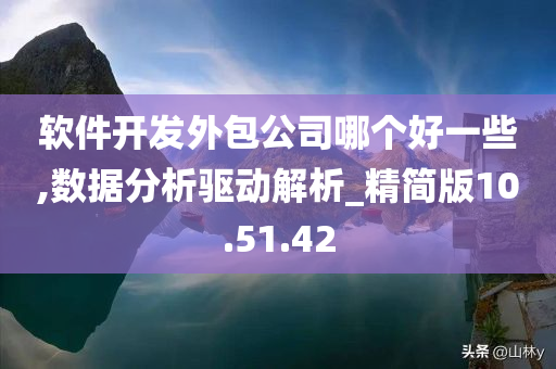 软件开发外包公司哪个好一些,数据分析驱动解析_精简版10.51.42