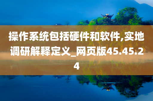 操作系统包括硬件和软件,实地调研解释定义_网页版45.45.24