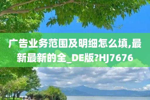 广告业务范围及明细怎么填,最新最新的全_DE版?HJ7676