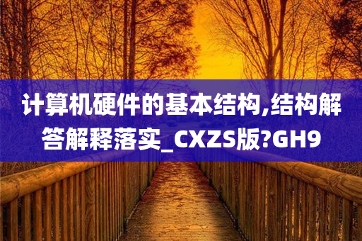 计算机硬件的基本结构,结构解答解释落实_CXZS版?GH9