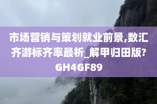 市场营销与策划就业前景,数汇齐游标齐率最析_解甲归田版?GH4GF89