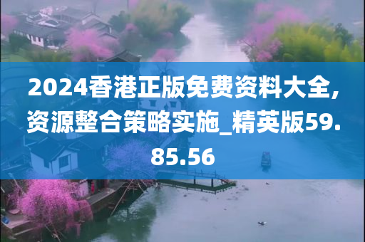 2024香港正版免费资料大全,资源整合策略实施_精英版59.85.56