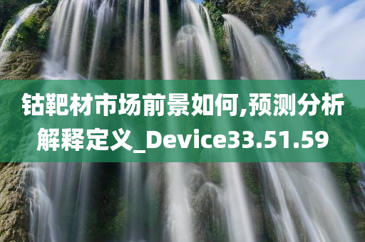 钴靶材市场前景如何,预测分析解释定义_Device33.51.59