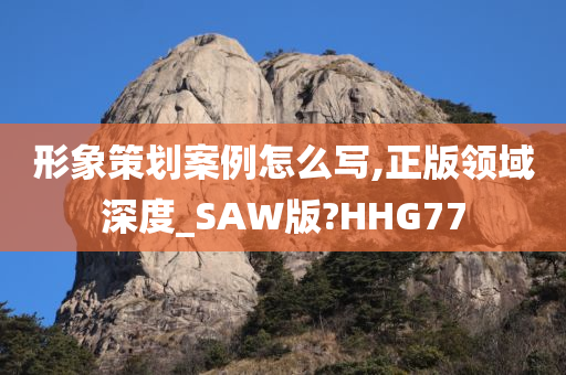 形象策划案例怎么写,正版领域深度_SAW版?HHG77