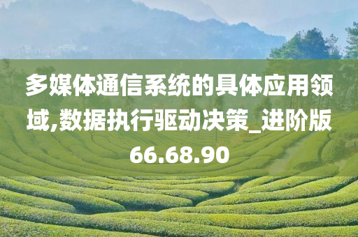 多媒体通信系统的具体应用领域,数据执行驱动决策_进阶版66.68.90