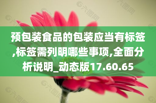 预包装食品的包装应当有标签,标签需列明哪些事项,全面分析说明_动态版17.60.65