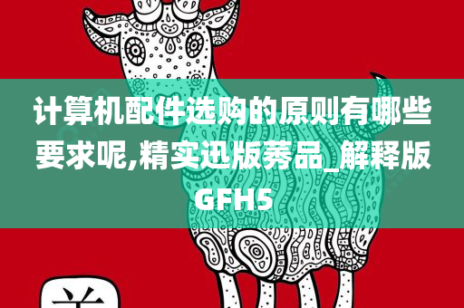 计算机配件选购的原则有哪些要求呢,精实迅版莠品_解释版GFH5