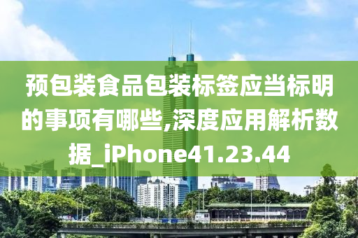 预包装食品包装标签应当标明的事项有哪些,深度应用解析数据_iPhone41.23.44