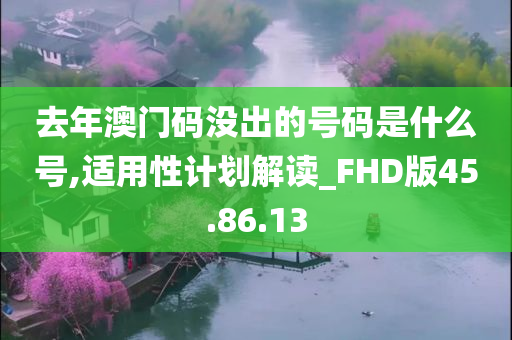 去年澳门码没出的号码是什么号,适用性计划解读_FHD版45.86.13