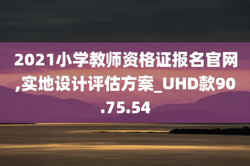 2021小学教师资格证报名官网,实地设计评估方案_UHD款90.75.54