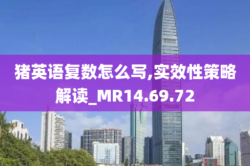 猪英语复数怎么写,实效性策略解读_MR14.69.72