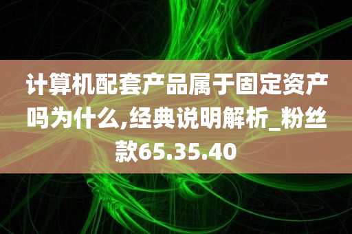 计算机配套产品属于固定资产吗为什么,经典说明解析_粉丝款65.35.40