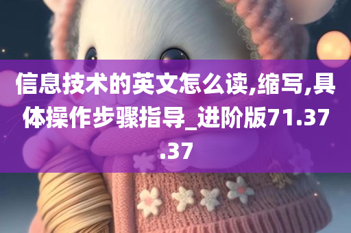 信息技术的英文怎么读,缩写,具体操作步骤指导_进阶版71.37.37