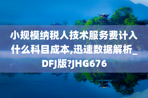 小规模纳税人技术服务费计入什么科目成本,迅速数据解析_DFJ版?JHG676