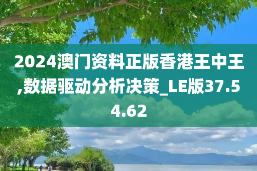 2024澳门资料正版香港王中王,数据驱动分析决策_LE版37.54.62