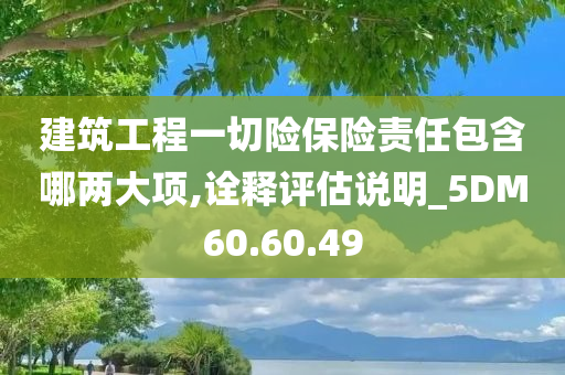 建筑工程一切险保险责任包含哪两大项,诠释评估说明_5DM60.60.49