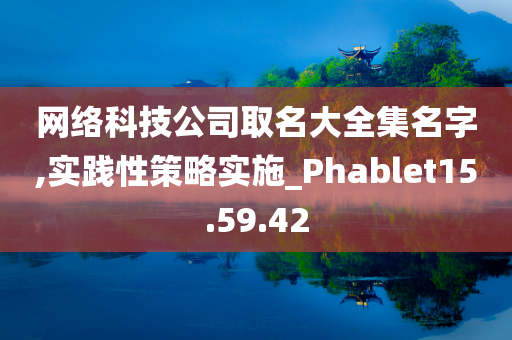 网络科技公司取名大全集名字,实践性策略实施_Phablet15.59.42